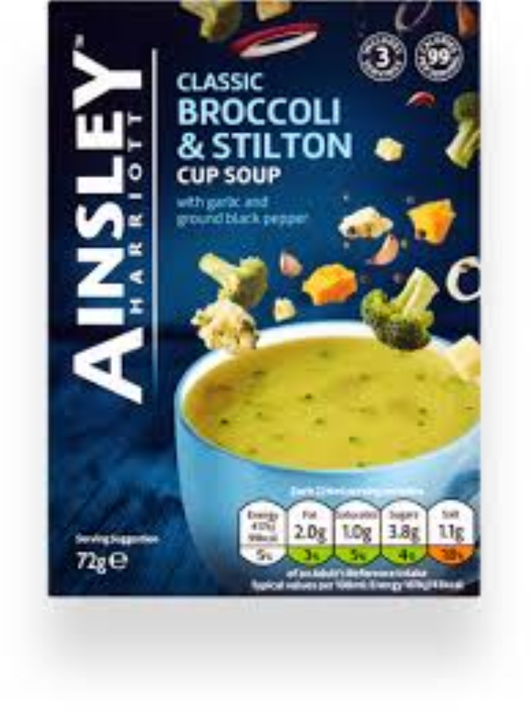 AINSLEY HARRIOT CUP A SOUP BROCOLLI N STILTON 3S